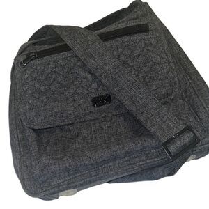 Lug Hopscotch Grey Multiple Pockets RFID Crossbody